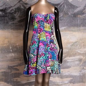 Betsey Johnson Multi-color Leopard Print Dress